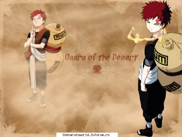 Gaara of the Sand - gaara e dragutz..imi place de el in naruto - NARUTO