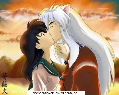 Inuyasha ji Kagome - Lui Kago ii sta cel mai bn cu Inu Kiss - Inuyasha